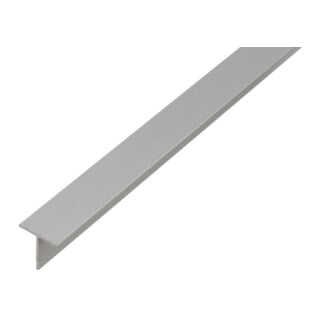 GAH Alberts T-Profil glatt L2.000, B 20xH20mm Aluminium silberfarbig