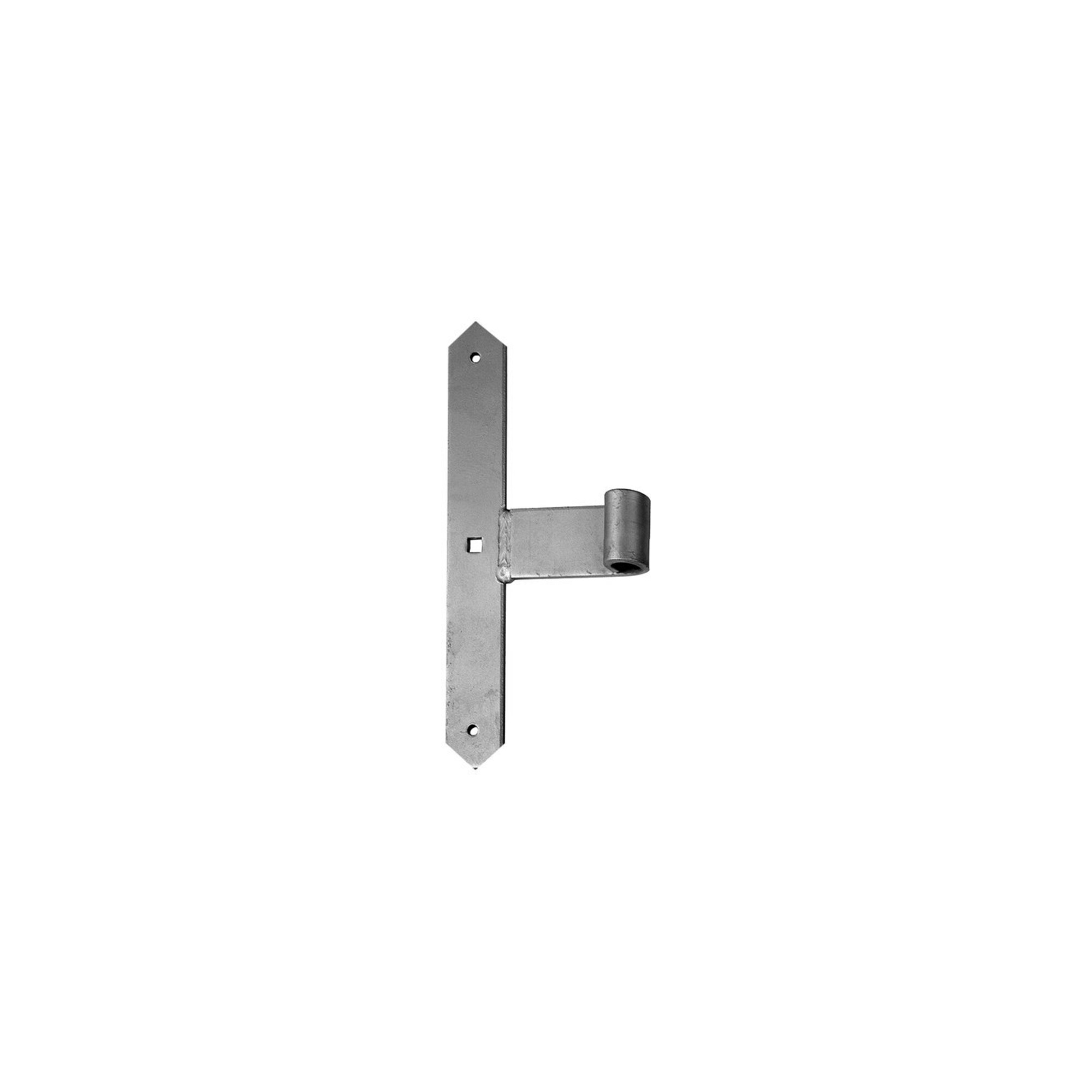 GAH Alberts Tor-Mittelband gerade für Dorn16mm, 300mm Stahl, goldgelb, galv.verz.