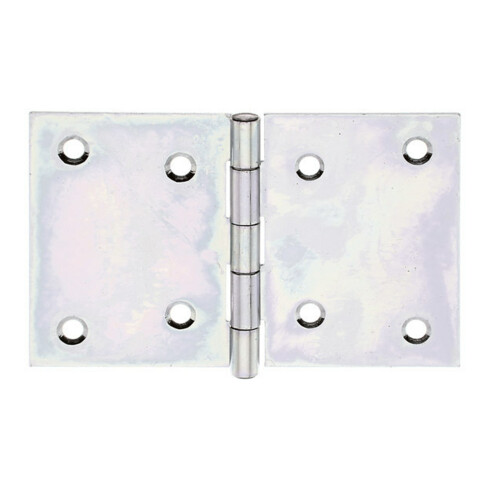 GAH Alberts Tür-Scharnier breit, B128xH81mm mit vern. Edelstahlstift sendzimirverzinkt