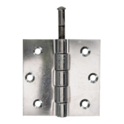 GAH Alberts Tür-Scharnier mit losem Edelstahlstift quadratisch, B76xH76mm Edelstahl, matt-3