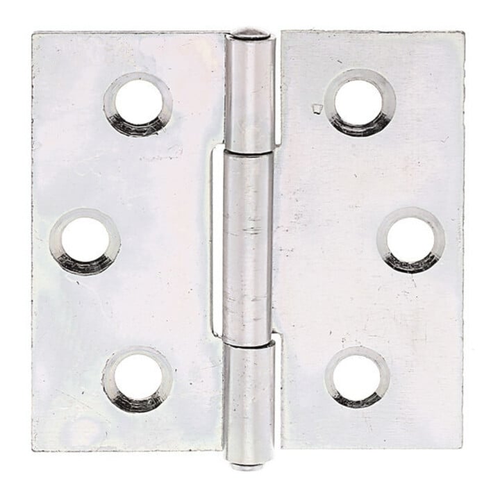 GAH Alberts Tür-Scharnier quadratisch, B38xH38mm mit vern. Edelstahlstift
