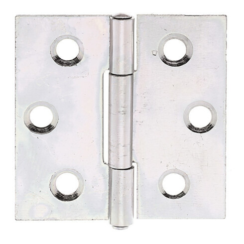 GAH Alberts Tür-Scharnier quadratisch, B38xH38mm mit vern. Edelstahlstift