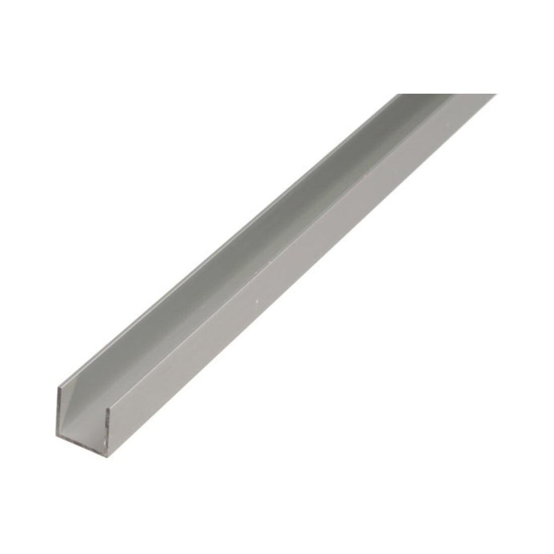 GAH Alberts U-Profil gleichschenkl.ungelocht L1000 x B10 x H8mm Aluminium, silberfarbig