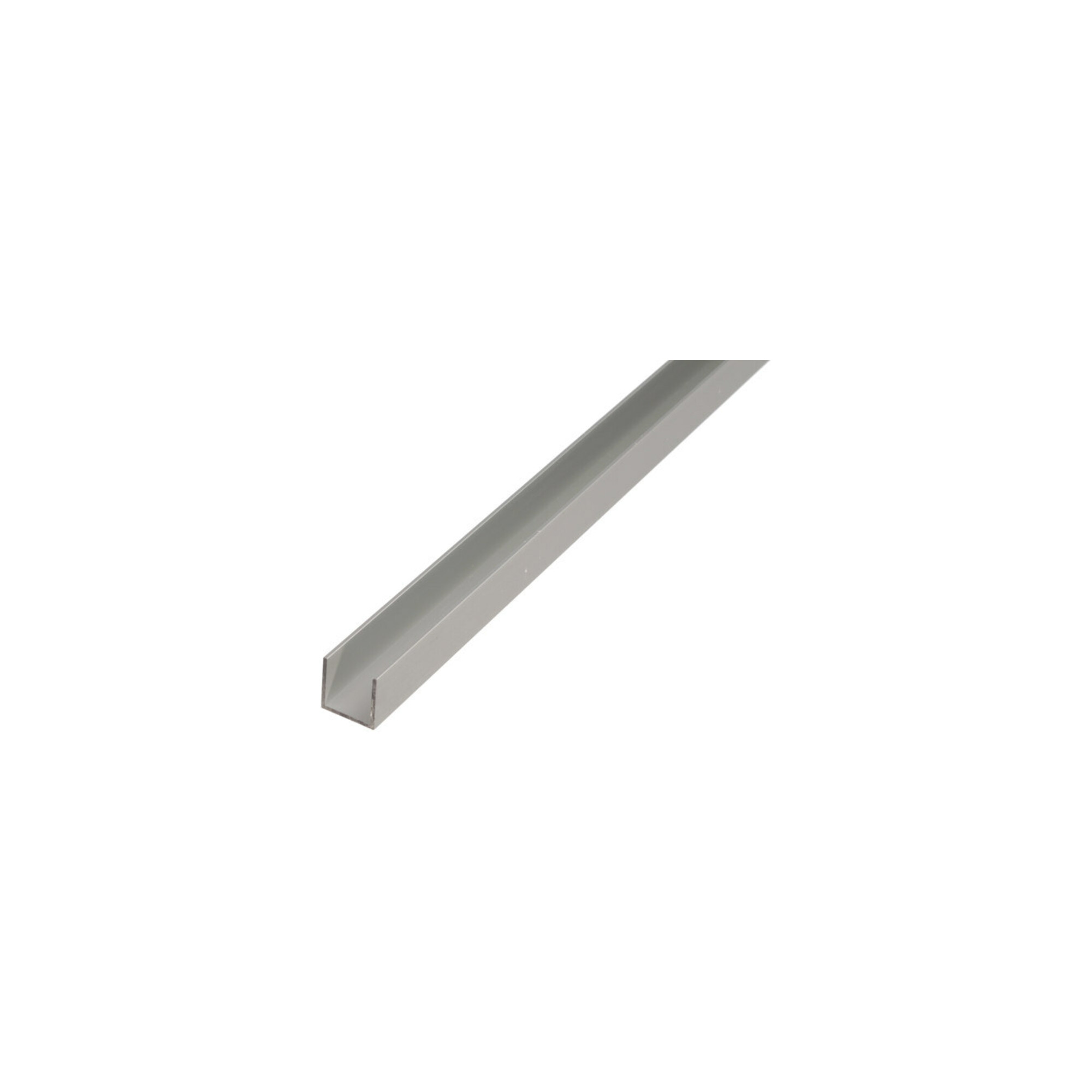 GAH Alberts U-Profil gleichschenkl.ungelocht L2000 x B20 x H20mm Aluminium, silberfarbig