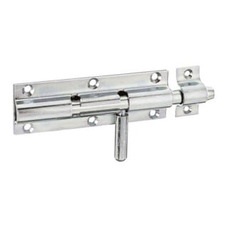GAH Alberts Verrou à pêne avec boucle fixe droite, 120 mm acier, galvanisé