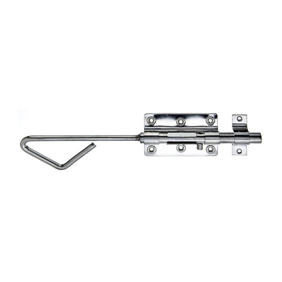 GAH Alberts Verrou à tige avec boucle fixée droite, 320 mm inox mat
