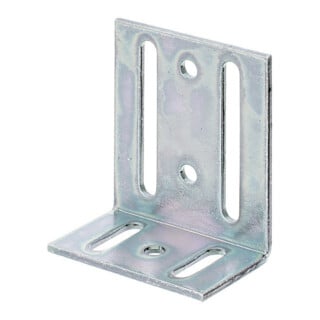 GAH Alberts Verstellwinkel 40x77x65x3mm Stahl roh, gelb galvanisch verzinkt