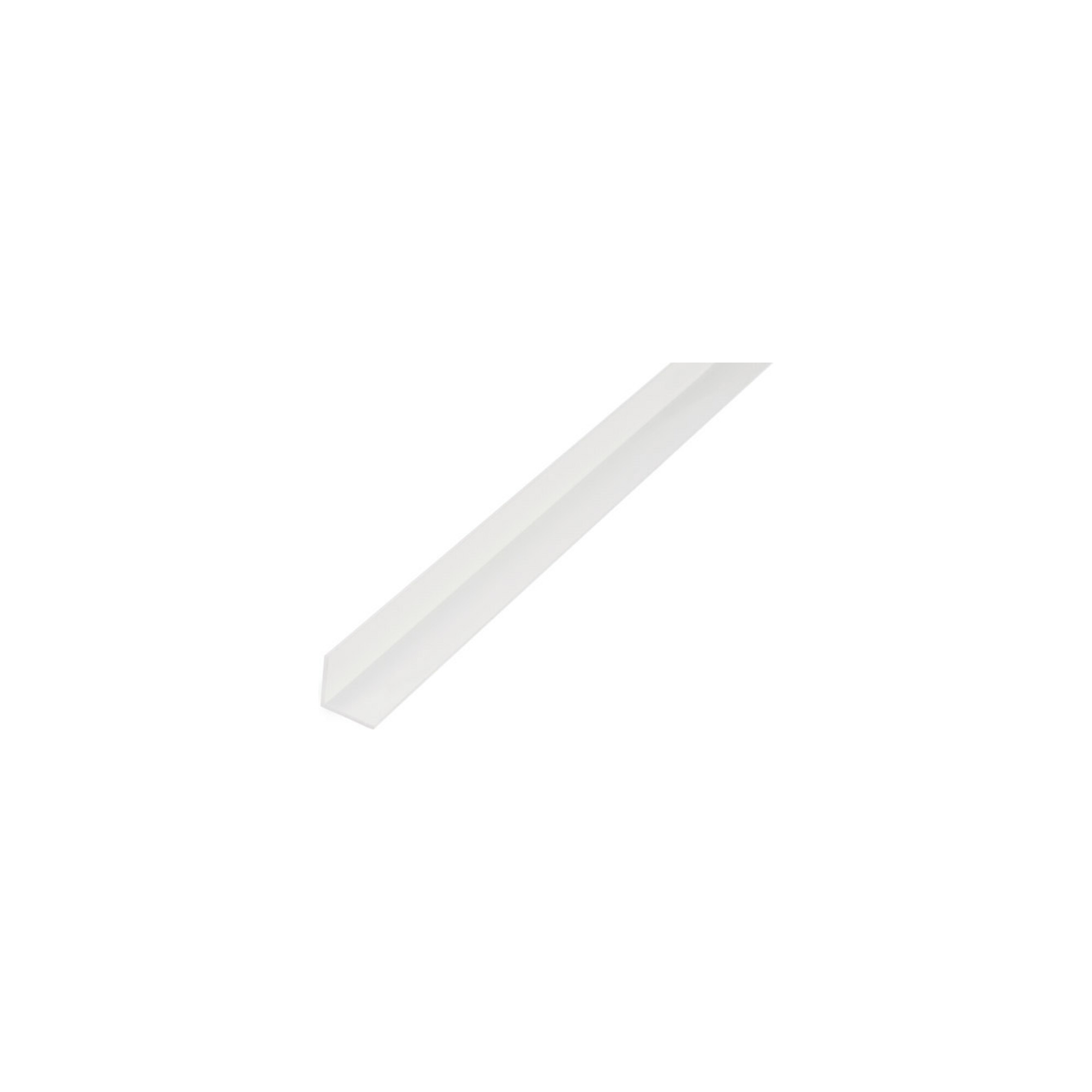 GAH Alberts Winkelprof. gleichsch., ungelocht L2000x B25x H25x S1, 5mm Kunststoff weiß