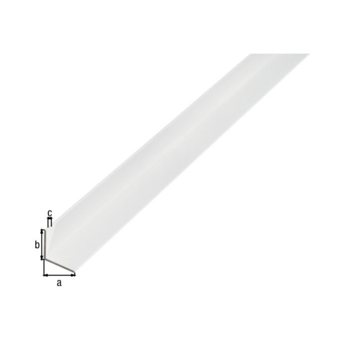 GAH Alberts Winkelprof. gleichschenkelig, UG L1000x B15x H15x S1mm Aluminium