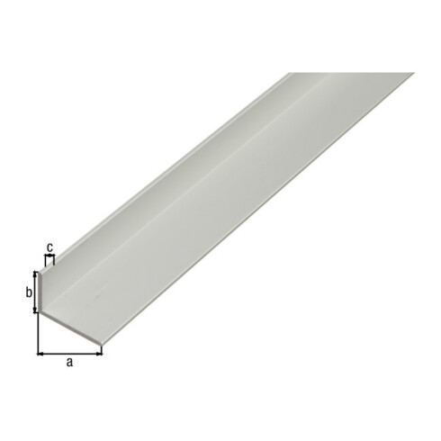 GAH Alberts Winkelprof. ungleichsch., ungelocht L2000x B40x H20x S2mm Aluminium