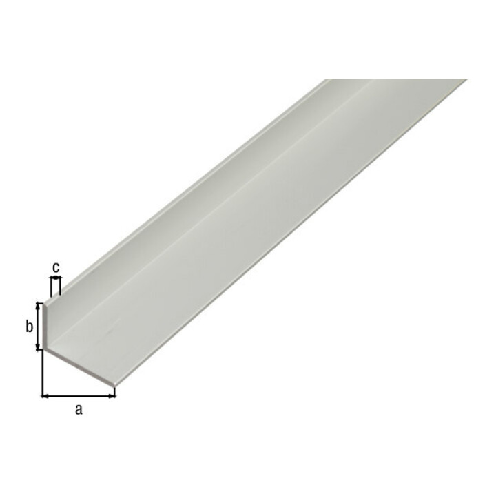 GAH Alberts Winkelprof. ungleichsch., ungelocht L2000x B60x H25x S2mm Aluminium