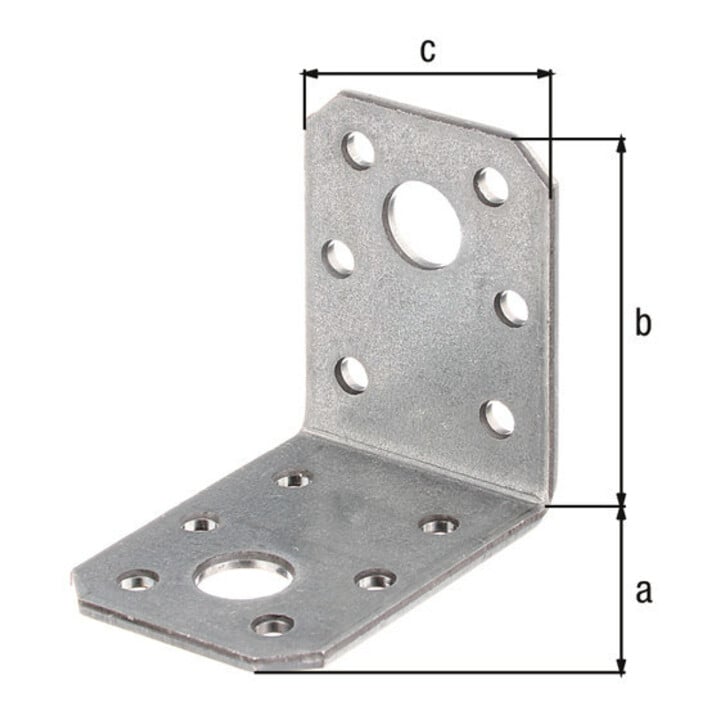 GAH Alberts Winkelverbinder 50x50x35x2, 5mm Stahl roh, sendzimirverz.