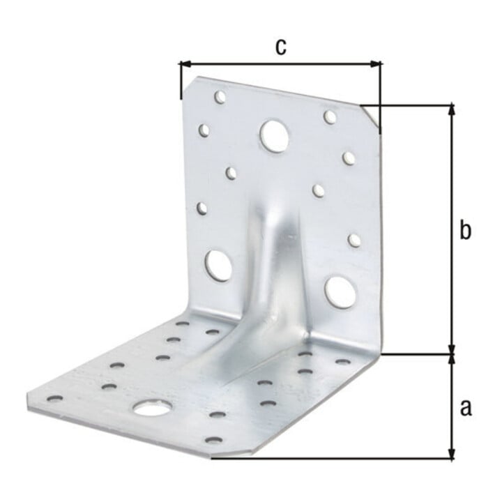 GAH Alberts Winkelverbinder mit Sicke 105x105x90mm mit CE?Ja Stahl sendverz.