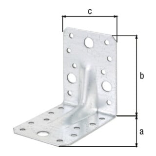 GAH Alberts Winkelverbinder mit Sicke 90 x 90 x 65mm mit CE? Ja Stahl sendverz.