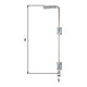 GAH Bodenschieber L500xS16mm VA gris mat A Bolz.-Tor 40mm-1