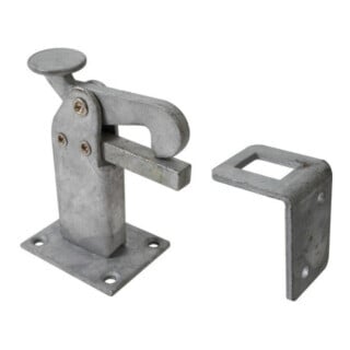 GAH Butée de portail 95x65x50mm Acier brut