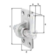 GAH Kloben con attacco 16x45mm zincato giallo regolabile di 20mm-3