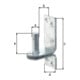 GAH Kloben sur plaque 13x25mm TZN