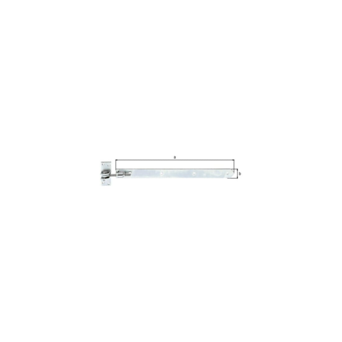 GAH Tor-Ladenband verstellbar 460mm Stahl, galvanisch verzinkt