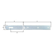 GAH Loquet L.210×140mm I.35mm acier galvanisé jaune passivé