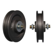 Galet de porte coulissante 75 mm acier galvanisé 35 kg 9/11 mm