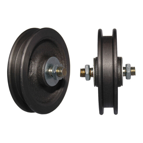 Galet de porte coulissante 75 mm acier galvanisé 35 kg 9/11 mm