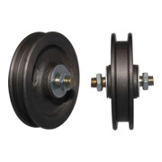 Galet de porte coulissante 75 mm acier galvanisé 35 kg 9/11 mm