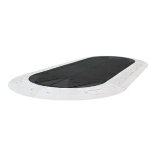 GAMMA Berliner Kissen oval Komplett-SET schwarz weißer Rand 8 Elemente