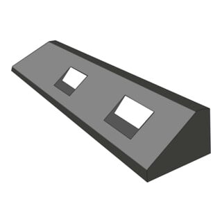 GAMMA Bordure élastique 150 × 100 × 1250 mm noir blanc réfléchissant