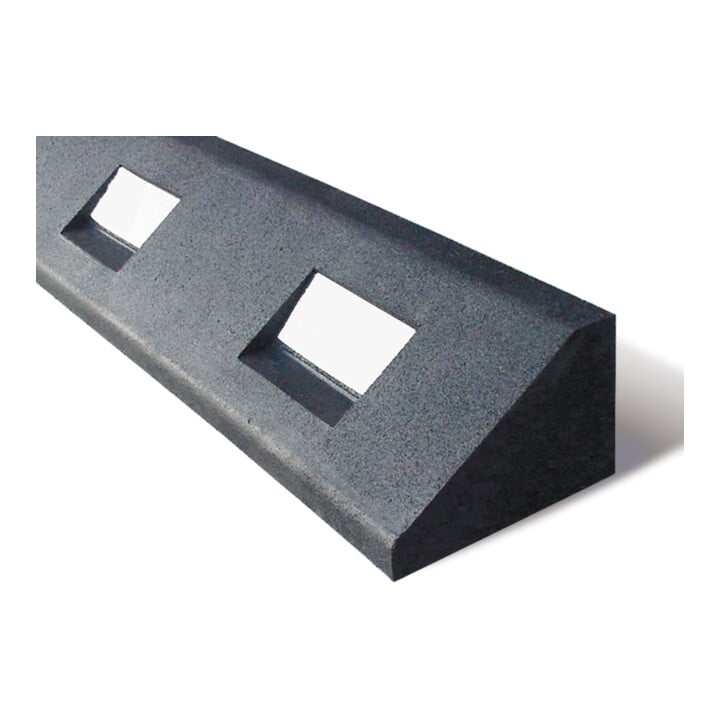 GAMMA Bordure élastique 150 × 100 × 1250 mm noir blanc réfléchissant