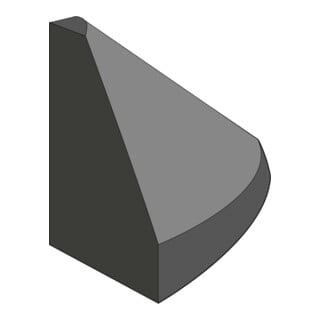 GAMMA Bordure élastique élément final haut 150 mm noir avec cheville de fixation