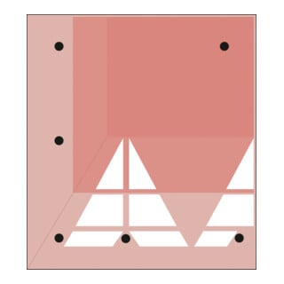 GAMMA Coussin berlinois EU Élément d’angle gauche rouge brun