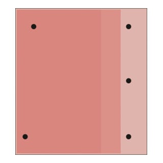 GAMMA Coussin berlinois EU élément de bord rouge