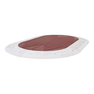 GAMMA Coussin ovale Berliner Set complet rouge avec bord blanc 6 éléments