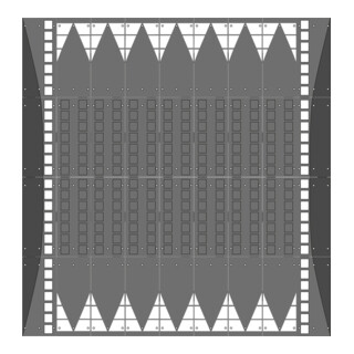GAMMA Set de coussins pour plateau C noir 4050 x 4000 x 80 mm 36 éléments avec matériel de fixation