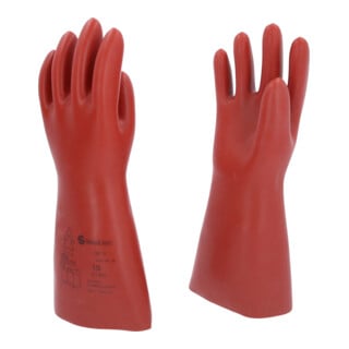 KS Tools Gants de protection électricien avec protection mécanique, classe 0, rouge