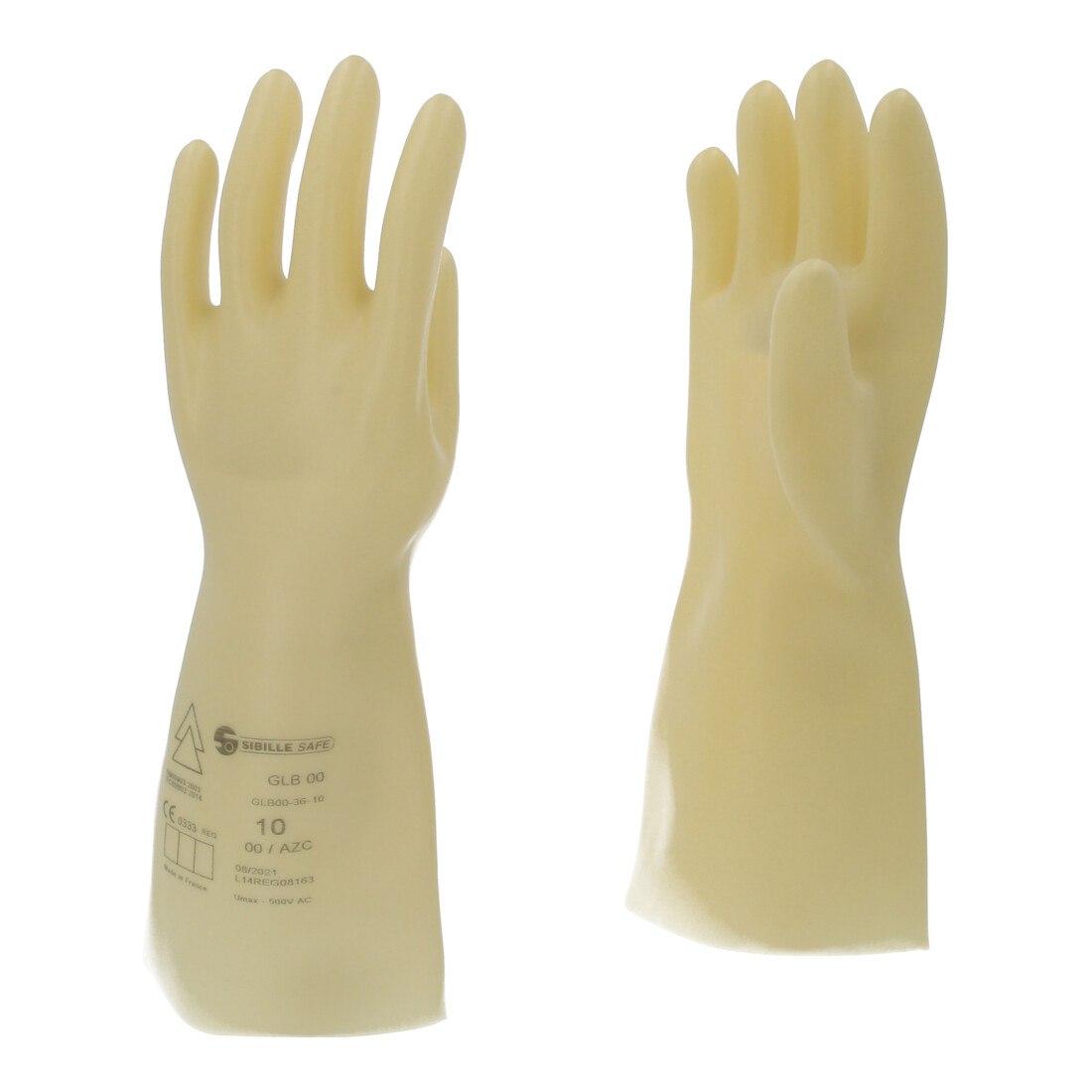 KS Tools Gants de protection pour électricien avec isolation de protection, classe 00, blanc