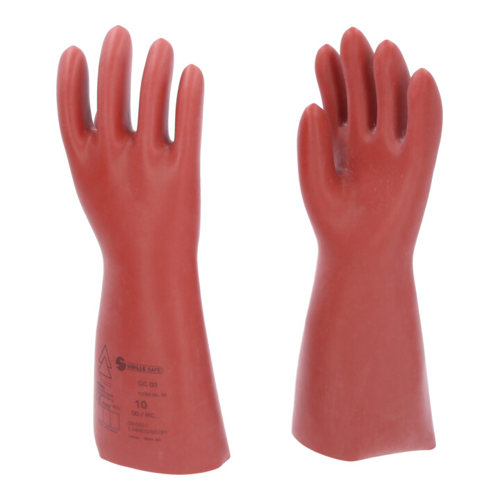 KS Tools Gants de protection pour électricien avec protection mécanique, classe 00, rouge