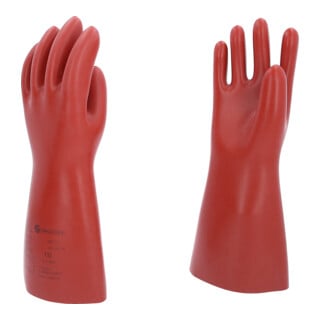 KS Tools Gants de protection pour électricien avec protection mécanique, classe 1, rouge