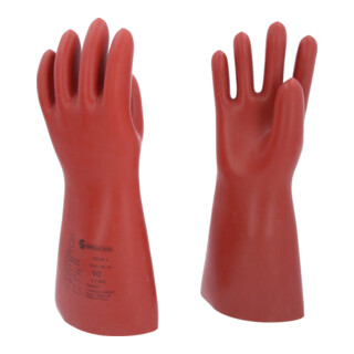 KS Tools Gants de protection électricien avec protection mécanique et thermique, classe 1, rouge