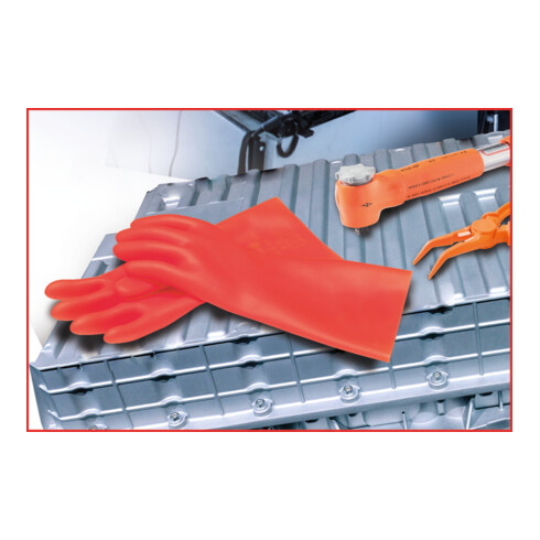 Gant de protection pour électricien, taille 10, classe 1, rouge KS Tools