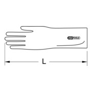 Gant de protection pour électricien, taille 10, classe 4, blanc KS Tools-4
