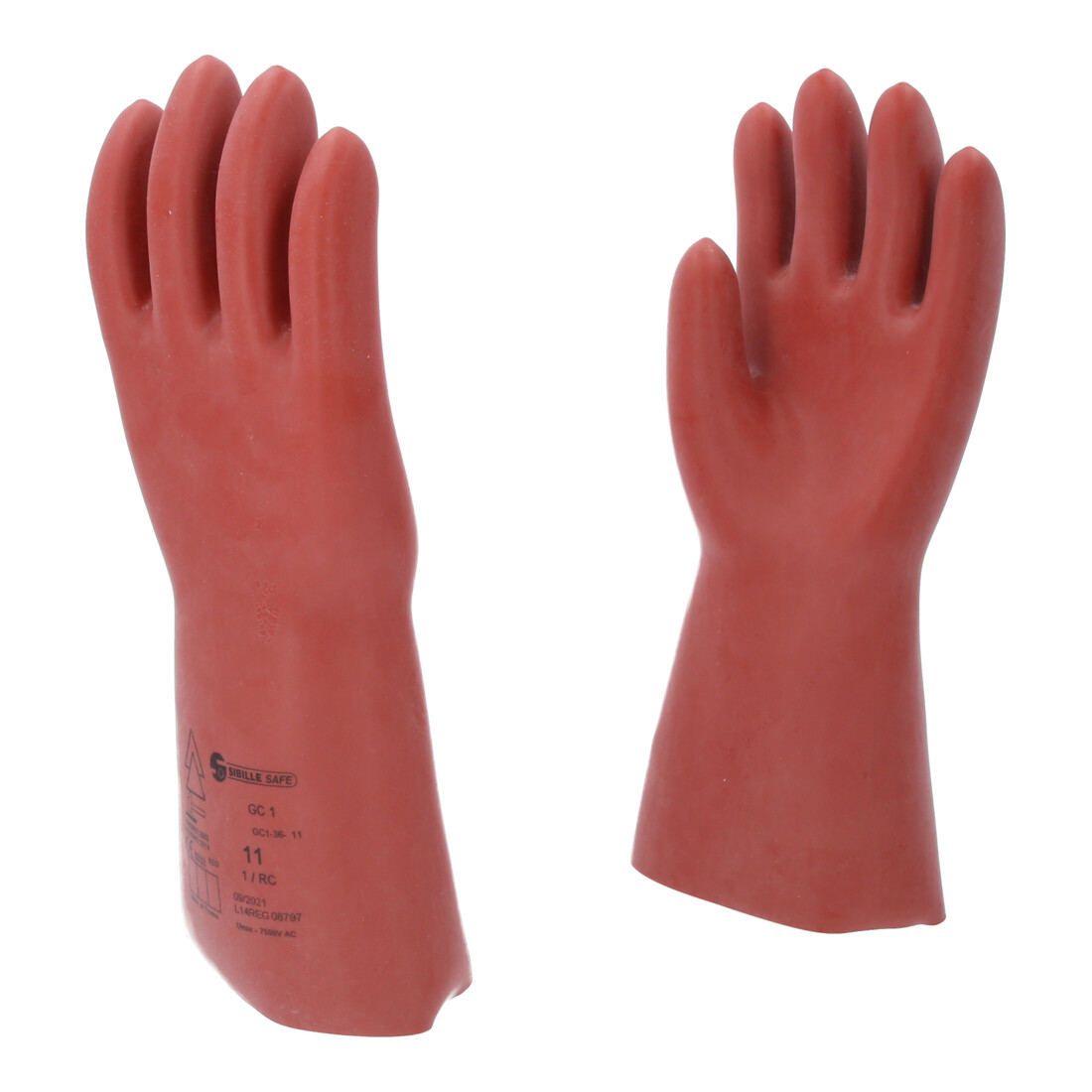 KS Tools Gants de protection pour électricien avec protection mécanique, classe 1, rouge