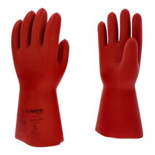 KS Tools Gants de protection électricien avec protection mécanique et thermique, classe 1, rouge
