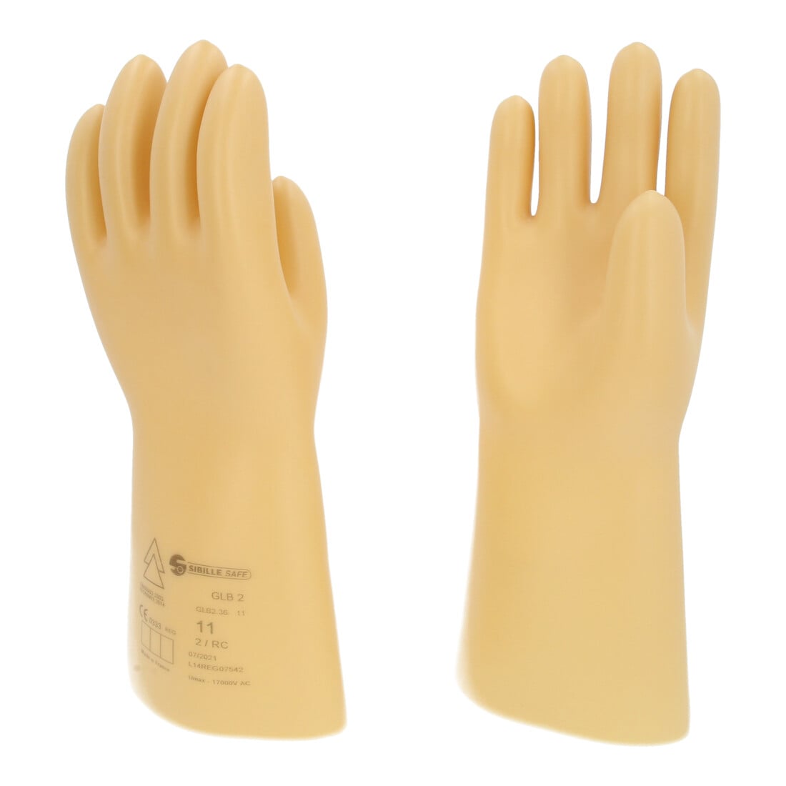 KS Tools Gants de protection pour électricien avec isolation de protection, classe 2, blanc