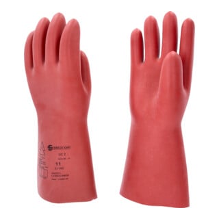 KS Tools Gants de protection électricien avec protection mécanique, classe 2, rouge
