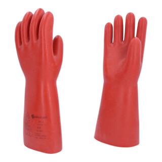 KS Tools Gants de protection électricien avec protection mécanique, classe 4, rouge