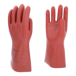 KS Tools Gants de protection pour électricien avec protection mécanique et thermique, classe 00, rouge