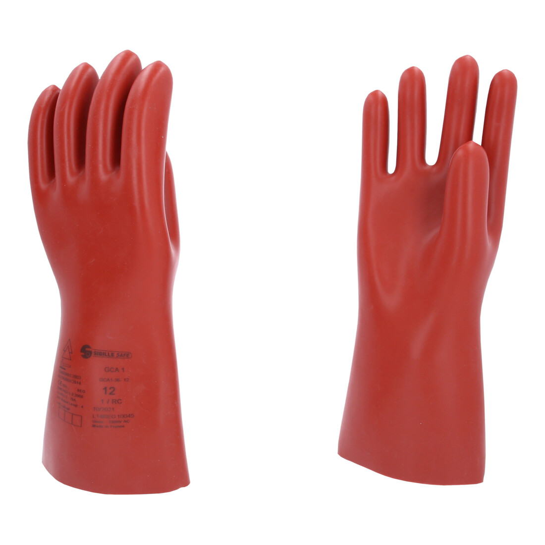 KS Tools Gants de protection électricien avec protection mécanique et thermique, classe 1, rouge