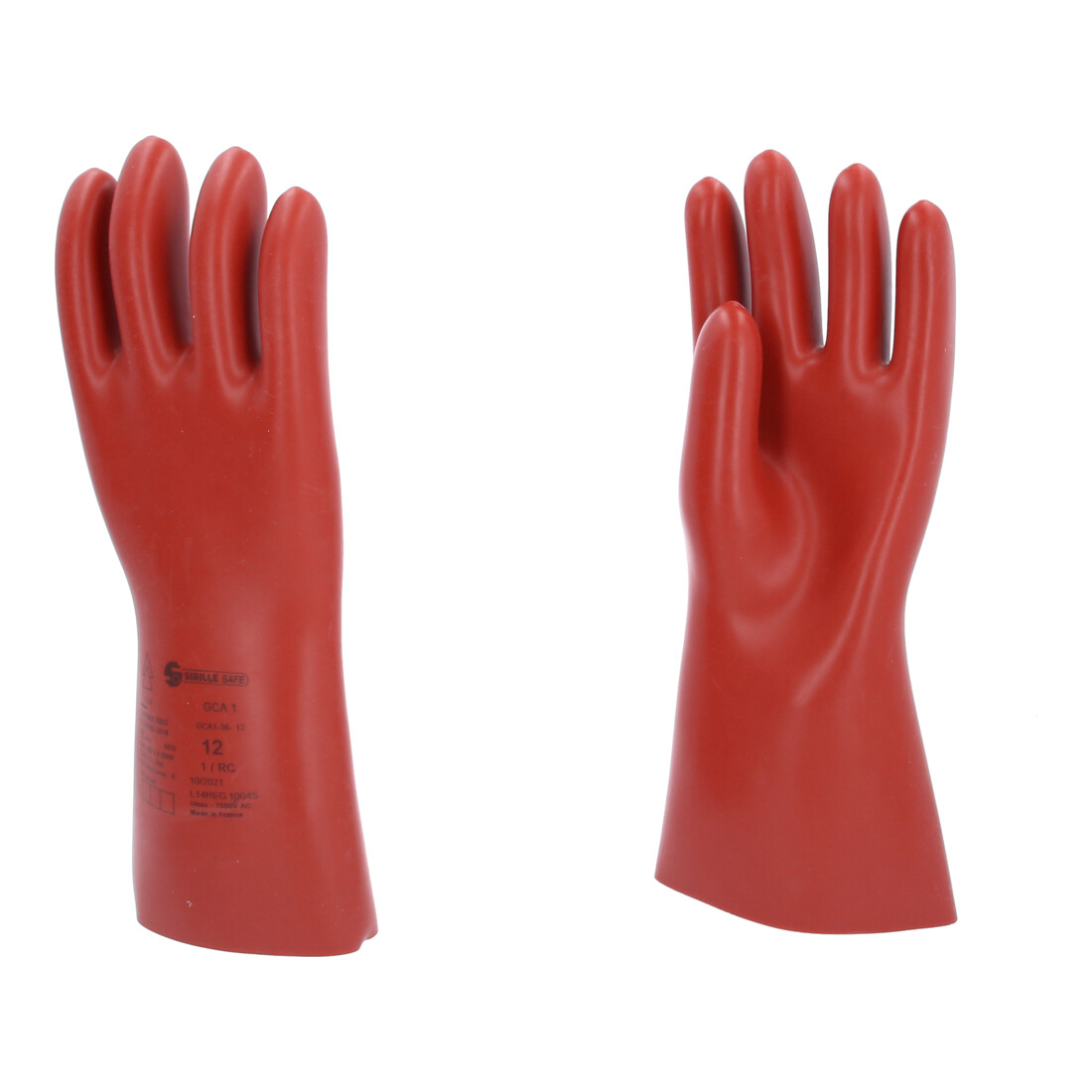 KS Tools Gants de protection électricien avec protection mécanique et thermique, classe 1, rouge